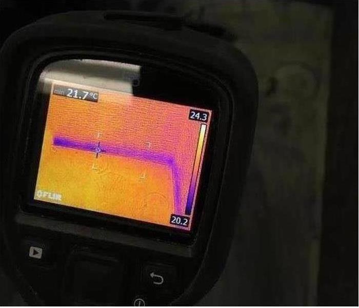 Infrared Camera Detecting Moisture